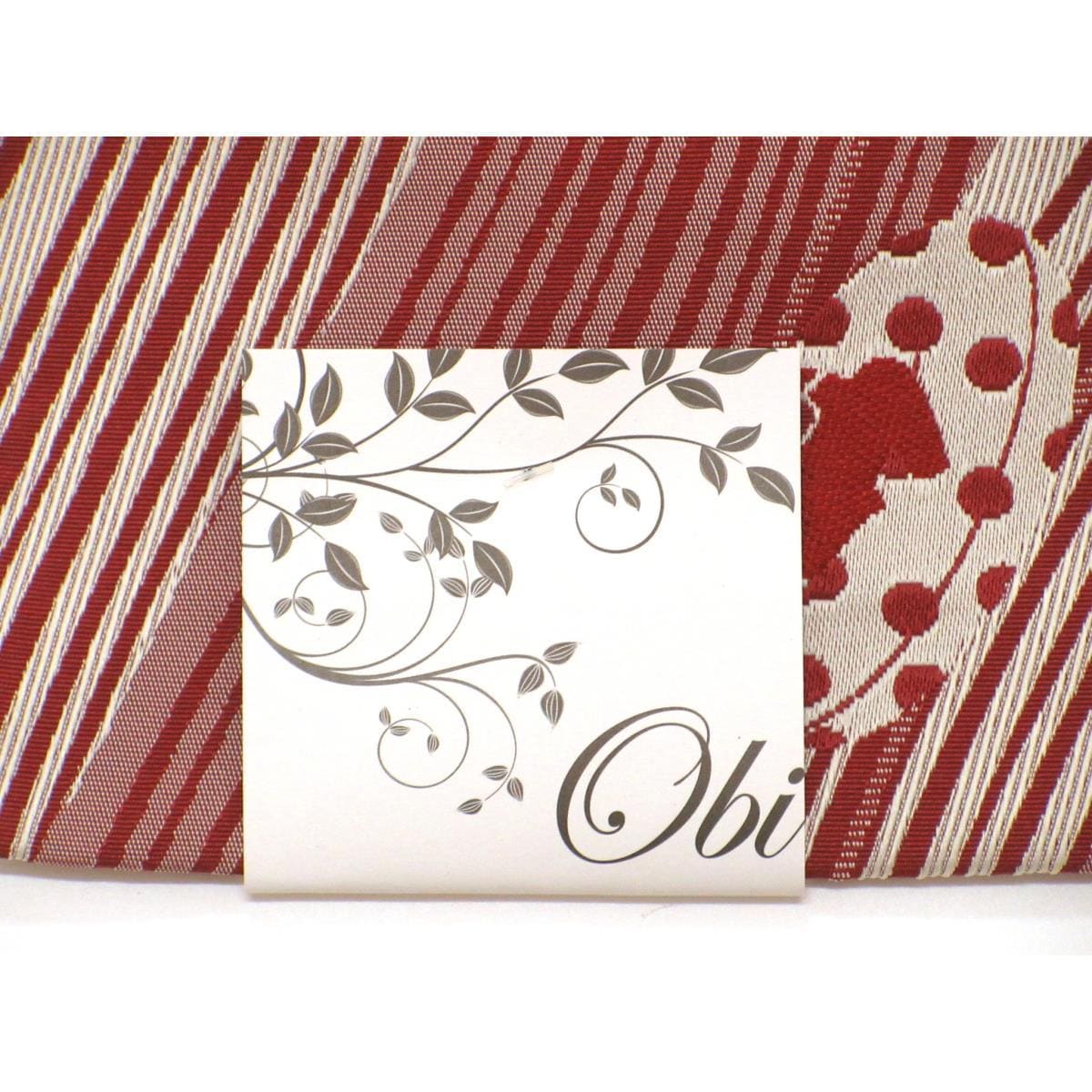 【新品】半幅帯　猫