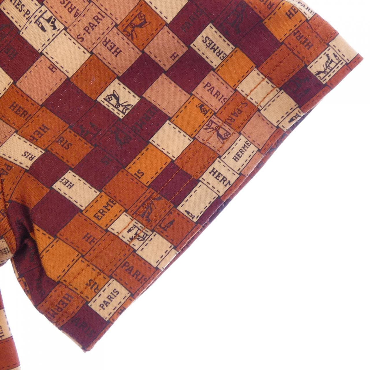 エルメス HERMES BOLDUC AU CARRE ボルデュックチェック 5E4645DK Tシャツ