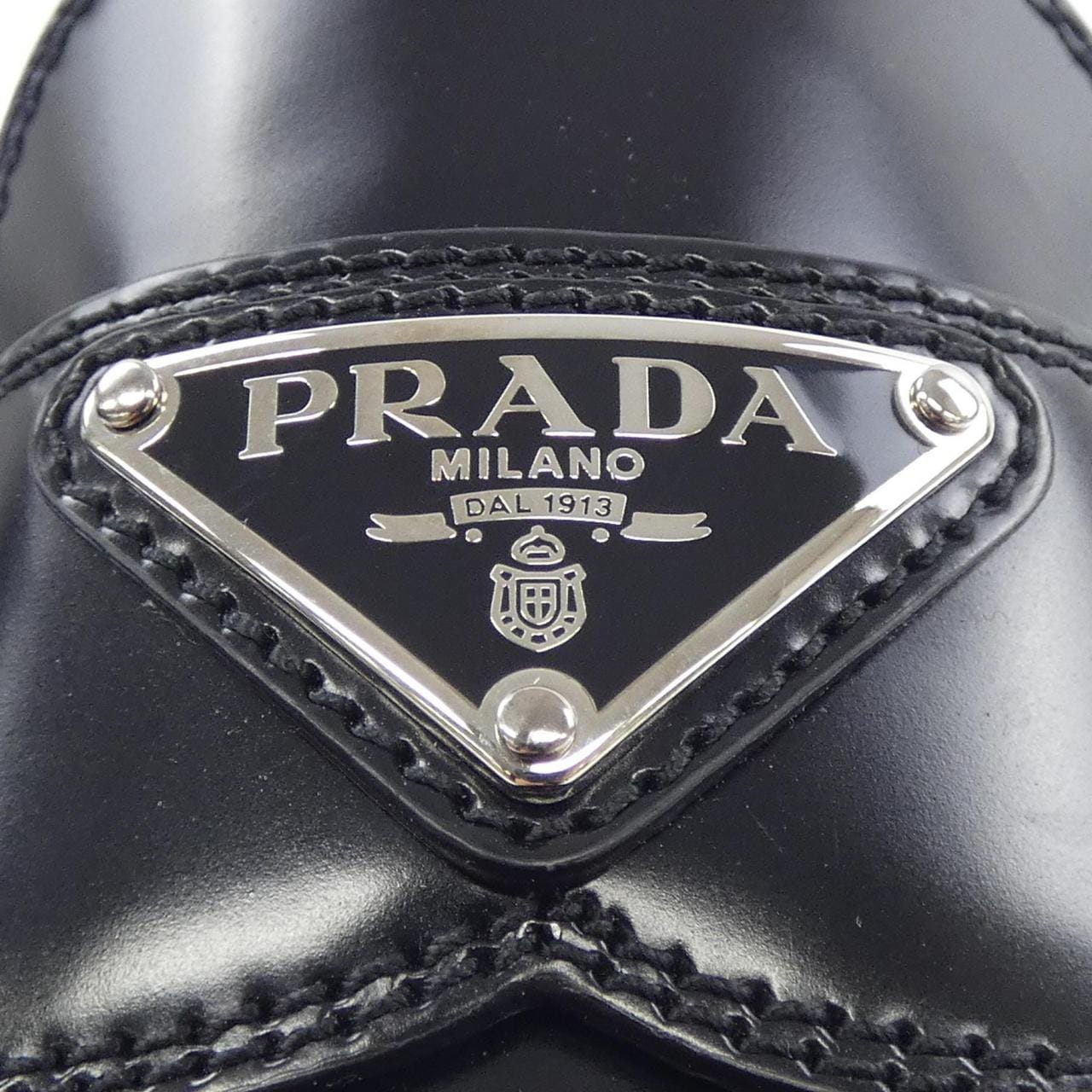 プラダ PRADA チョコレート ローファー トライアングルロゴ 1D246M シューズ