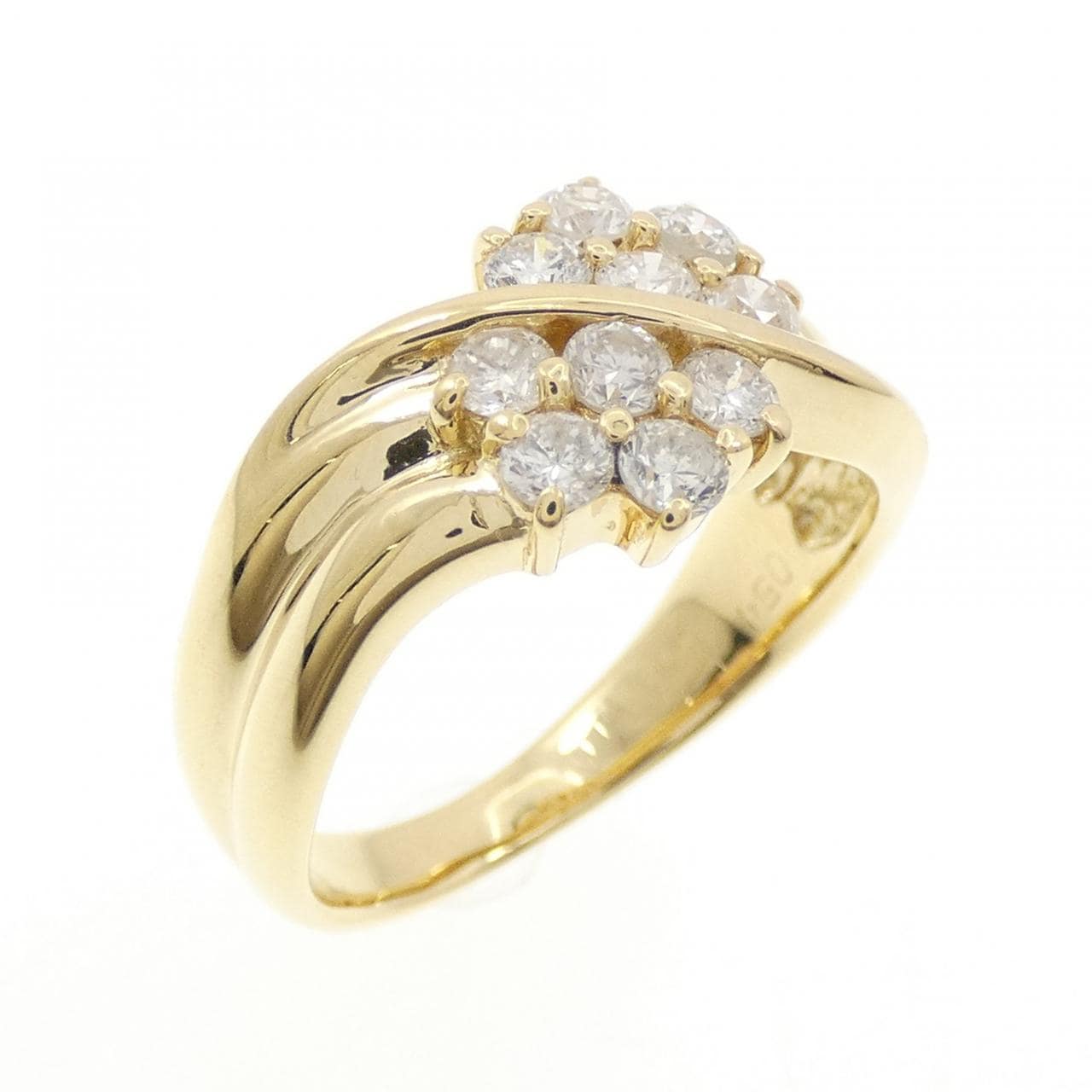 K18YG ダイヤモンド リング 0.54CT