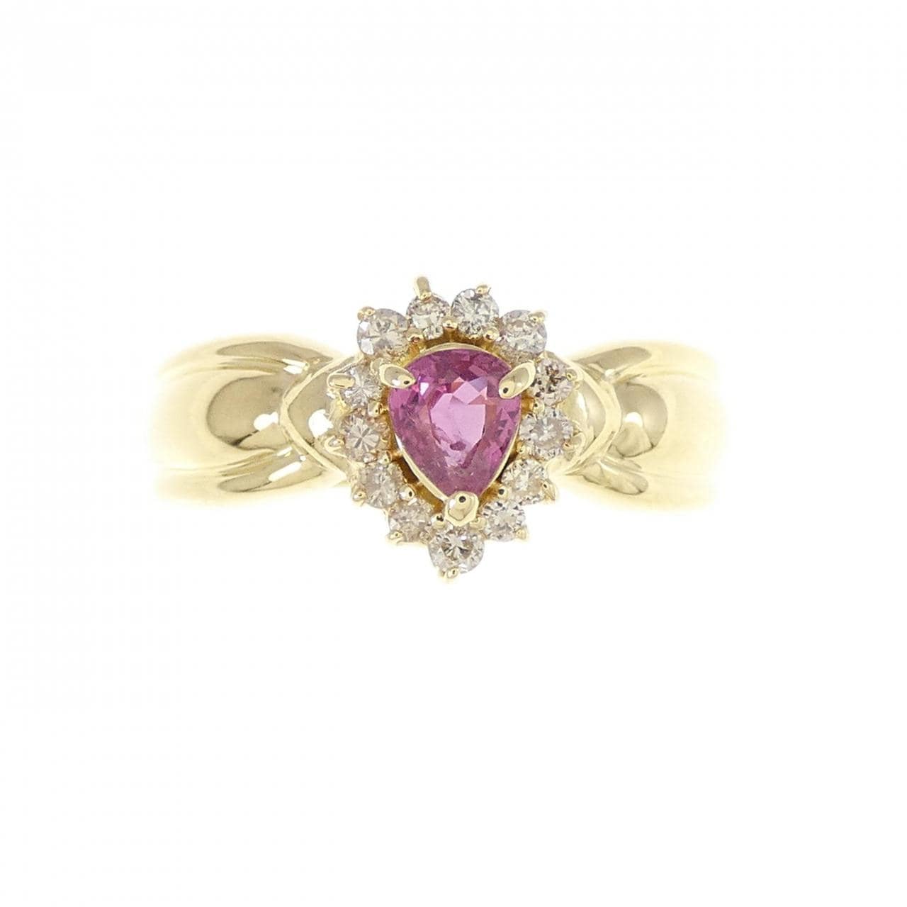 K18YG ruby ring 0.29CT