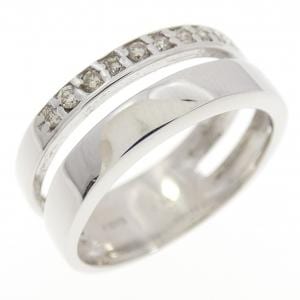 K18WG ダイヤモンド リング 0.10CT