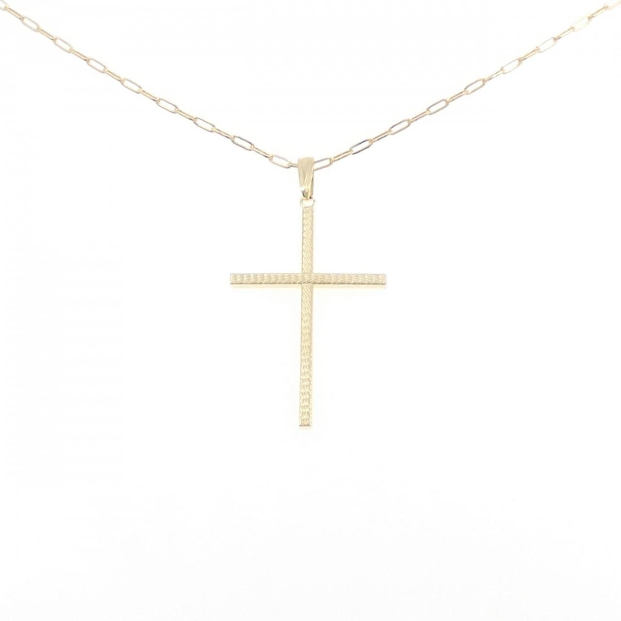 K18YG クロス ネックレス