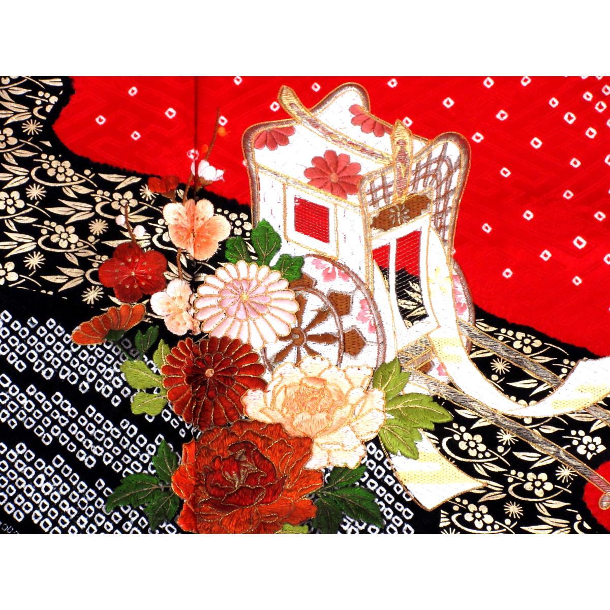 振袖刺繡絞花金彩友禪