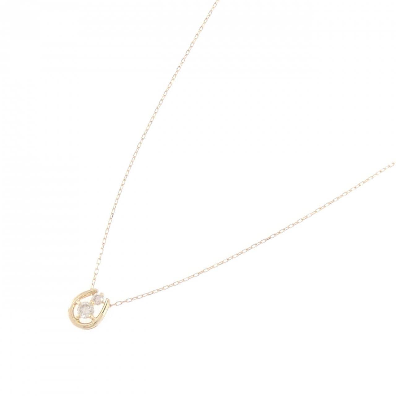 K18YG ダイヤモンド ネックレス 0.10CT
