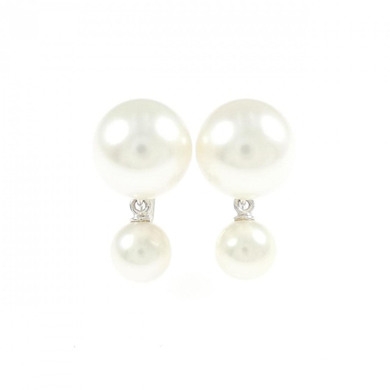 K18WG アコヤパール イヤリング