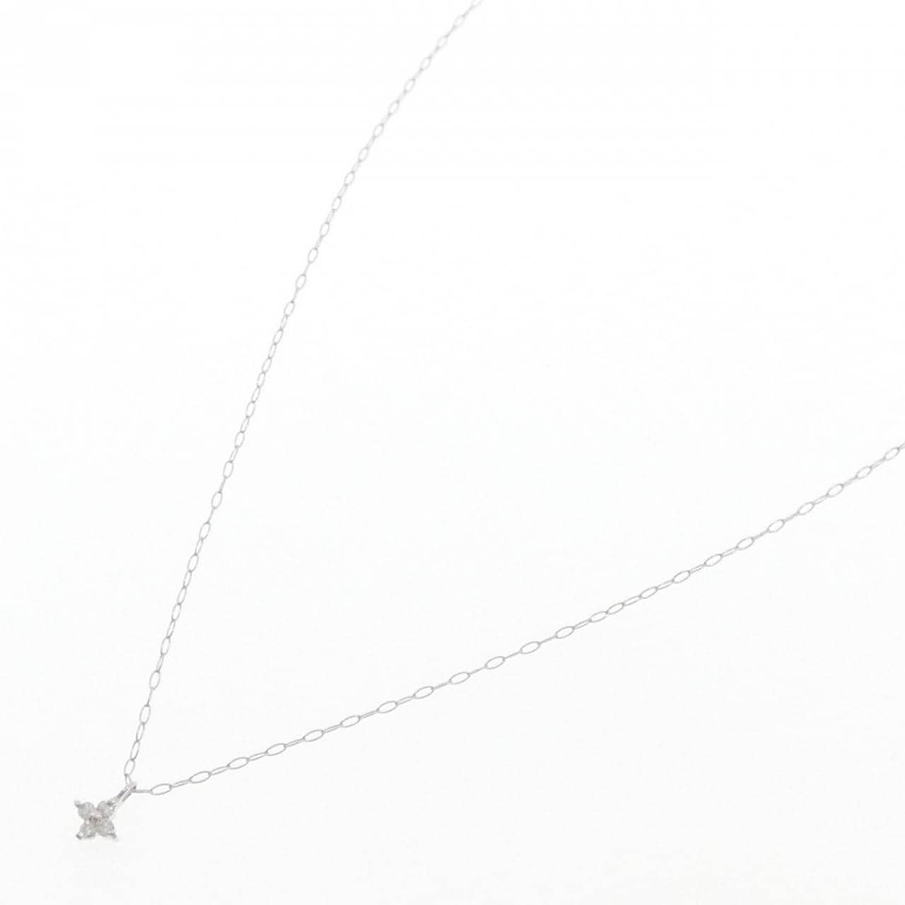 K18WG ダイヤモンド ネックレス 0.03CT