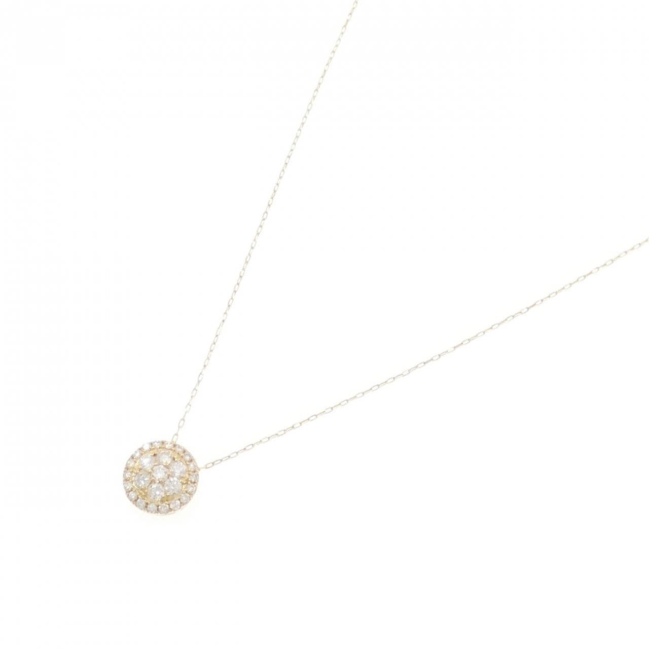 【リメイク】K18YG ダイヤモンド ネックレス 0.30CT