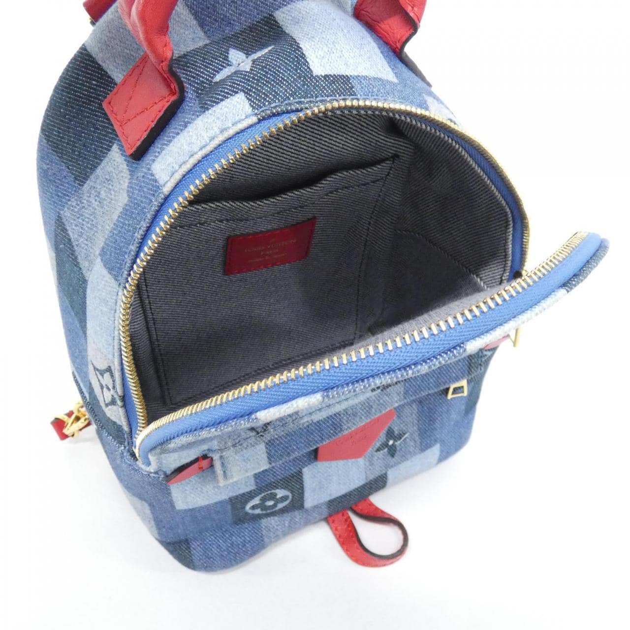 ルイヴィトン デニム モノグラム パームスプリングス バックパック MINI M45043 リュックサック