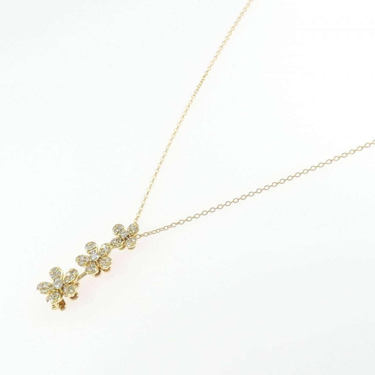 ポンテヴェキオ フラワー ネックレス 0.44CT