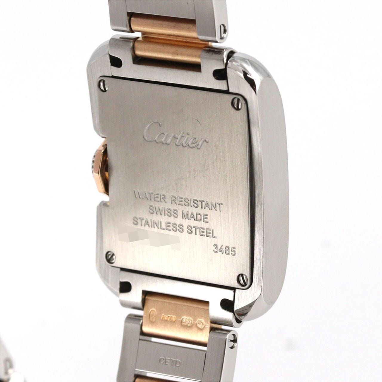 カルティエ タンクアングレーズSM PGコンビ･11P WT100024 SSxPG クォーツ