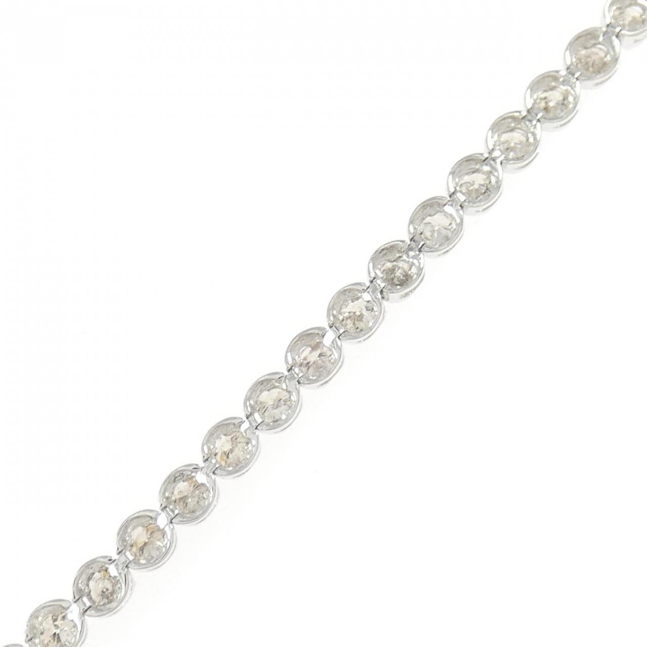 K18WG ダイヤモンド ブレスレット 3.00CT