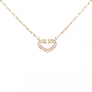 カルティエ Cハート ネックレス