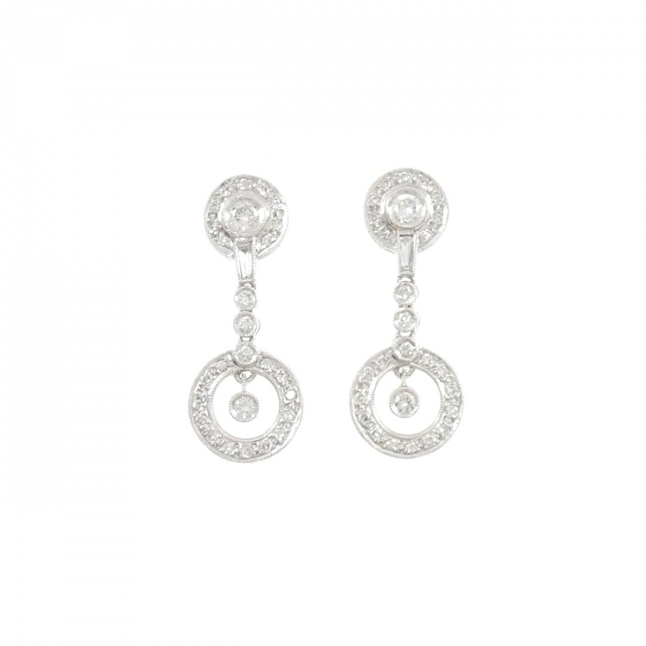 750WG ダイヤモンド ピアス 0.55CT