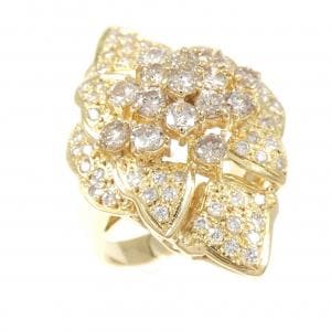 K18YG ダイヤモンド リング 1.30CT
