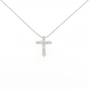 PT900/PT850 クロス ダイヤモンド ネックレス 0.50CT