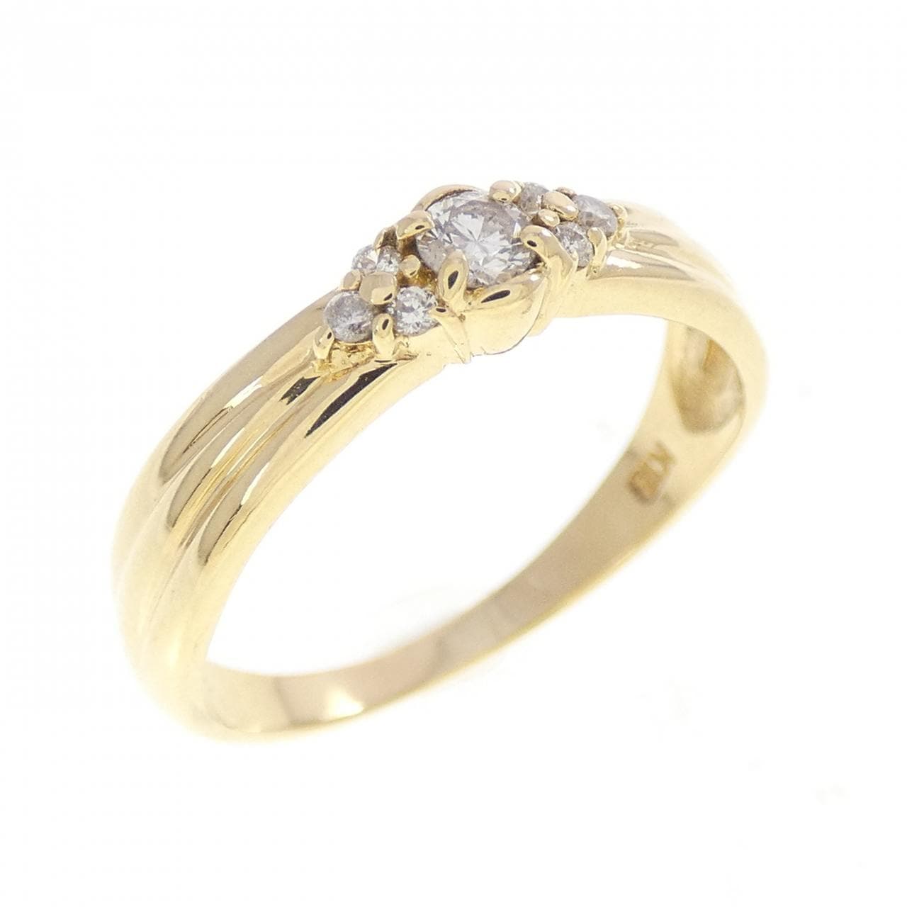 K18YG ダイヤモンド リング 0.12CT
