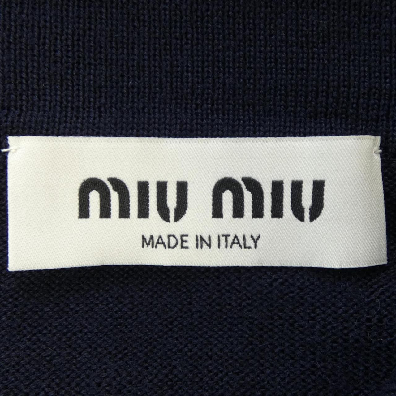 ミュウミュウ MIU MIU ウール ニット ポロシャツ MML934 SOOO 14RH ポロシャツ