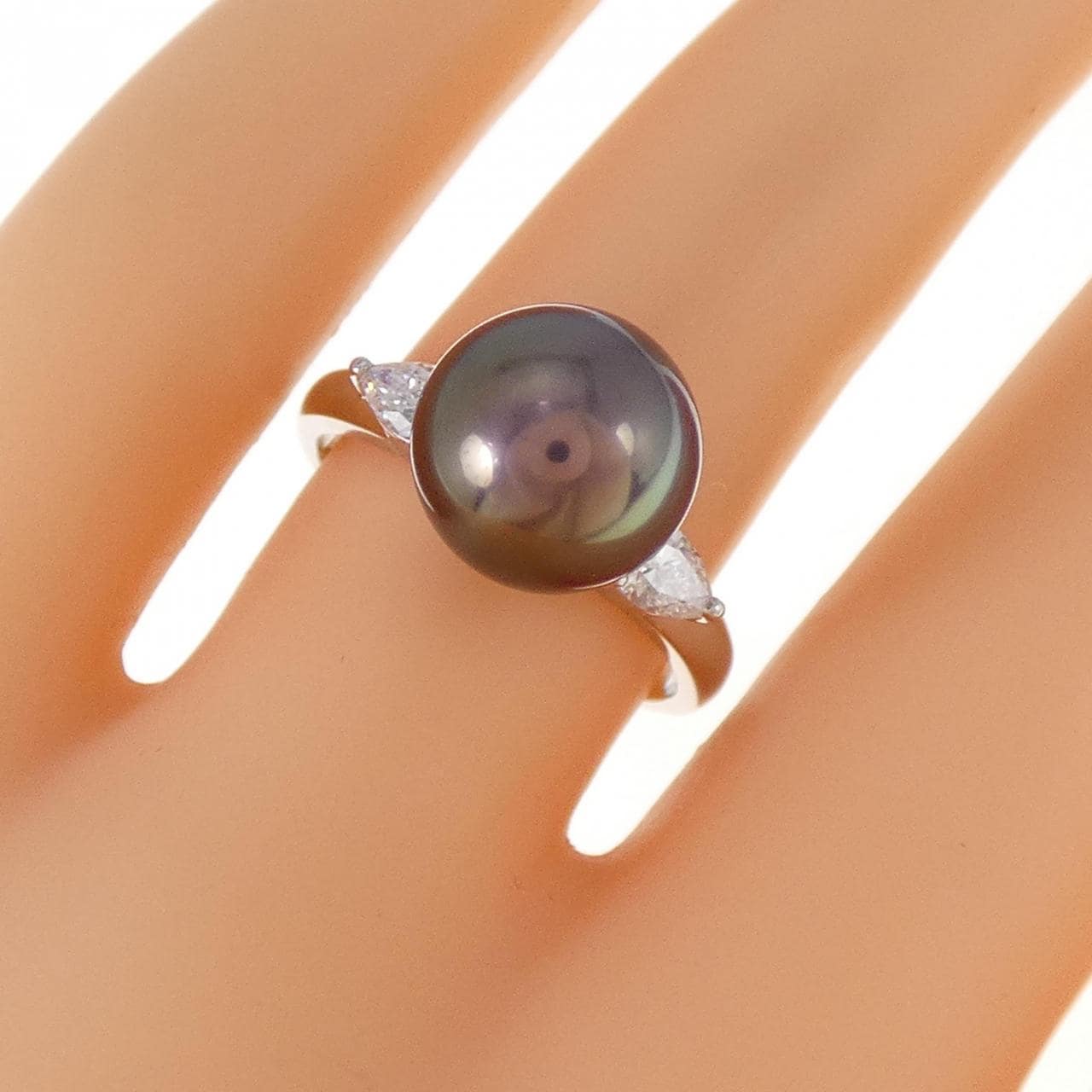 Tasaki Black Pearl Ring 9.8mm