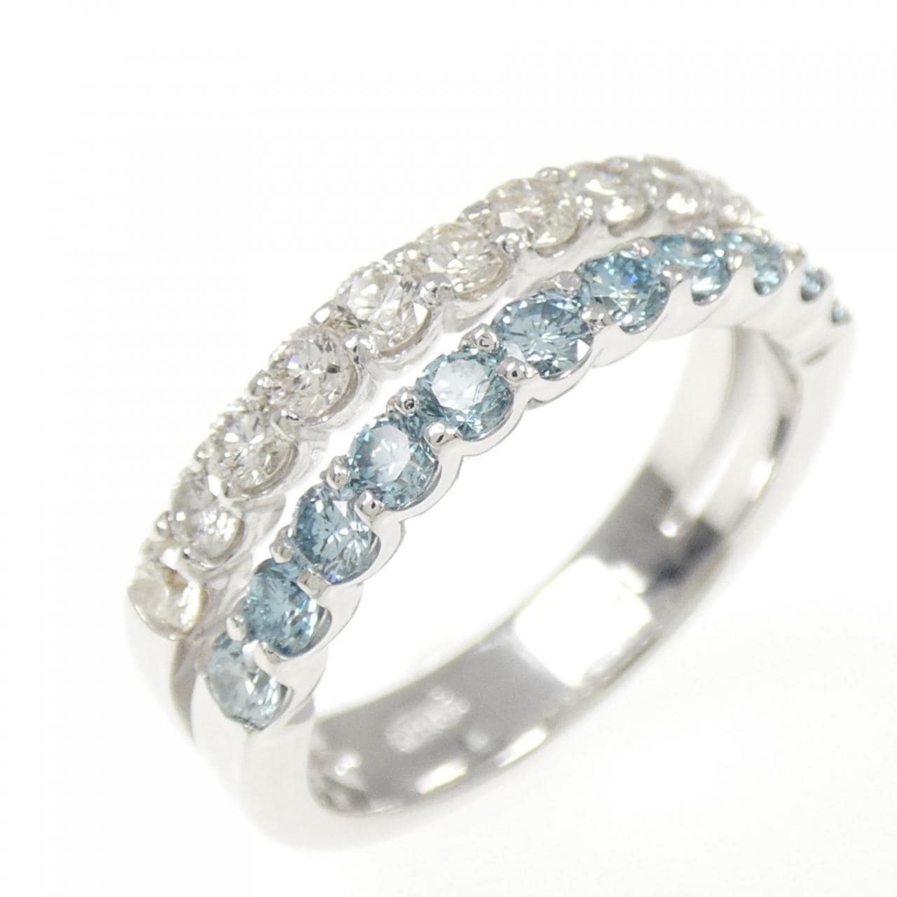 K18WG ダイヤモンド リング 1.00CT