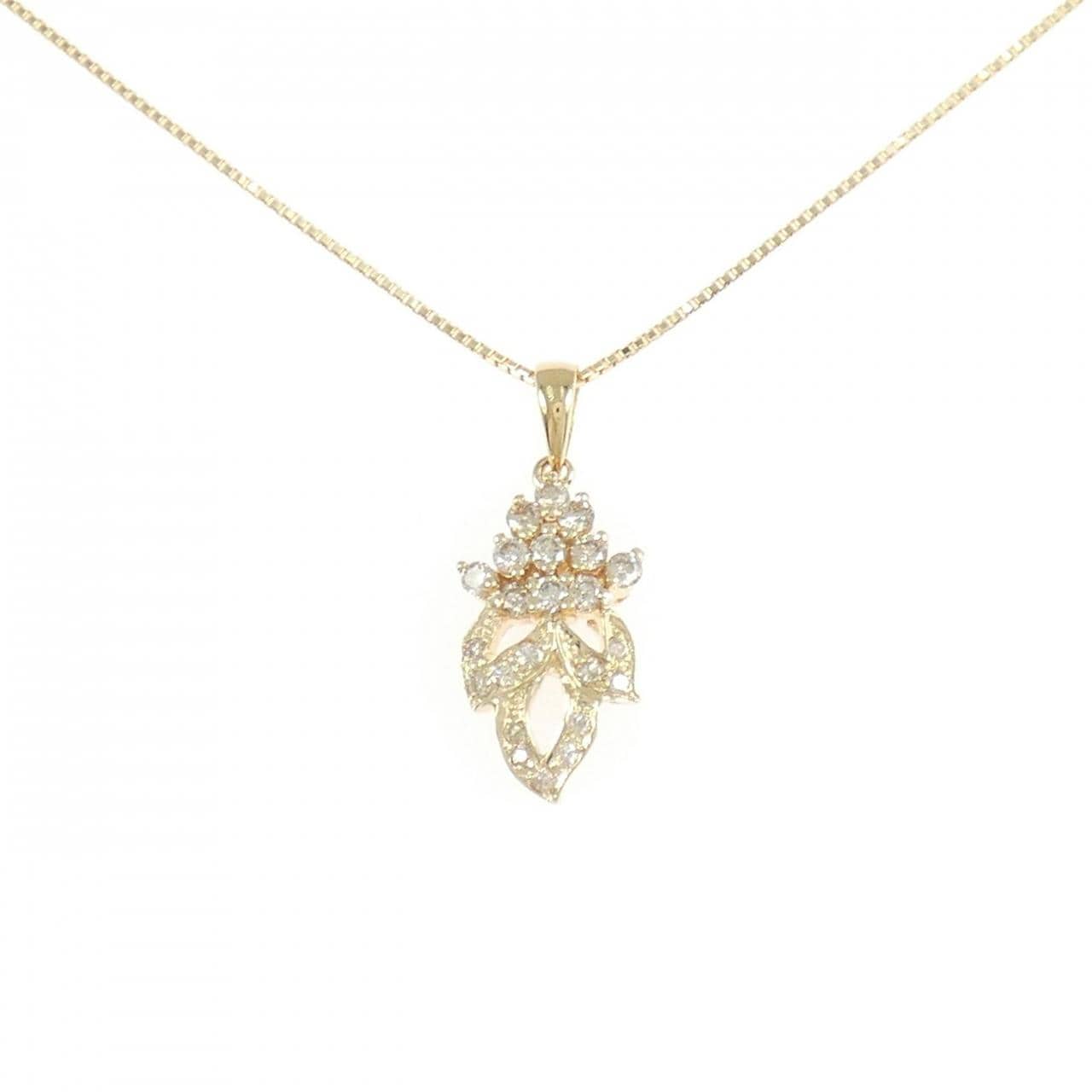 K18YG ダイヤモンド ネックレス 0.48CT