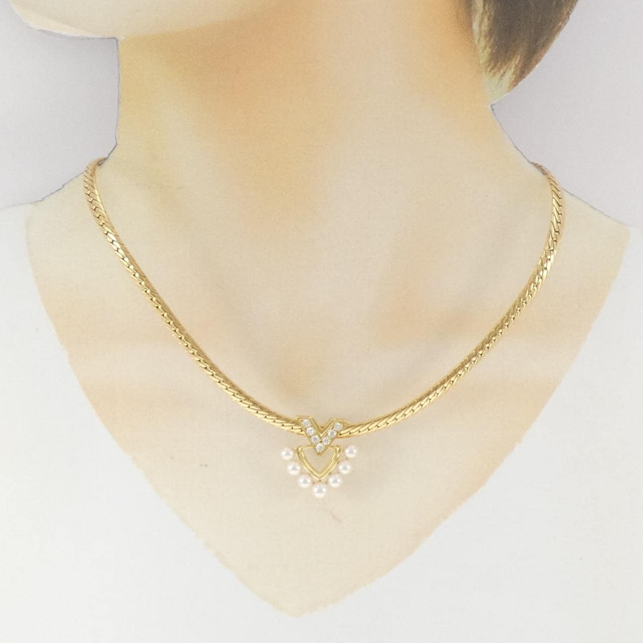 ミキモト カラーストーン ネックレス