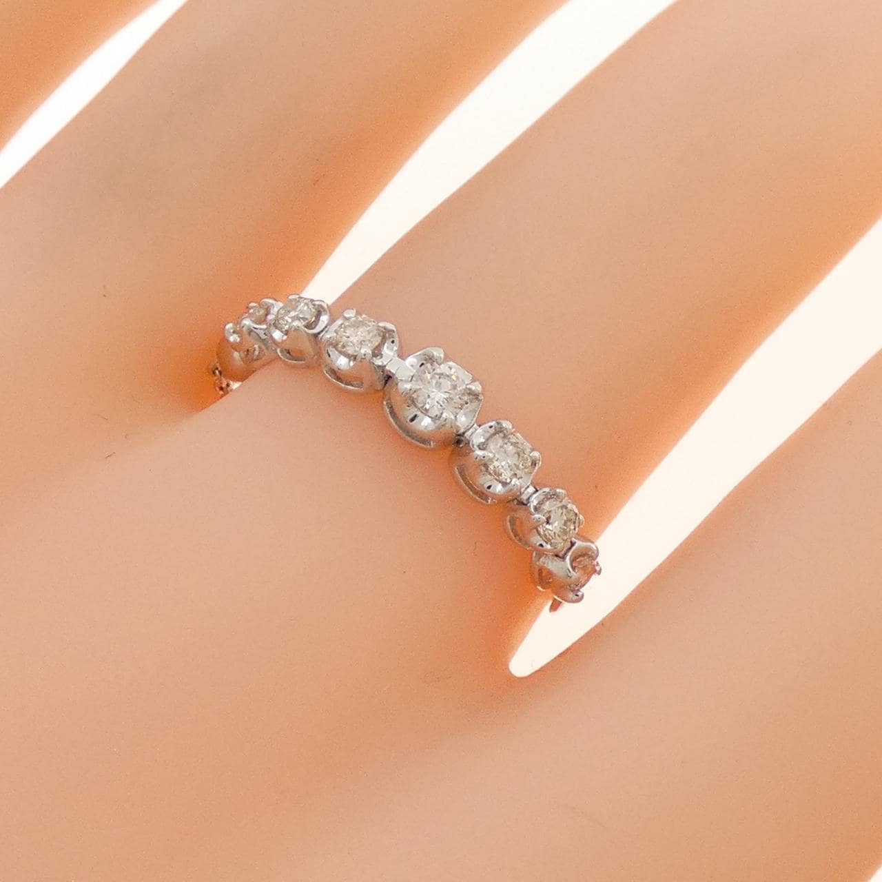 K18WG ダイヤモンド リング 0.25CT