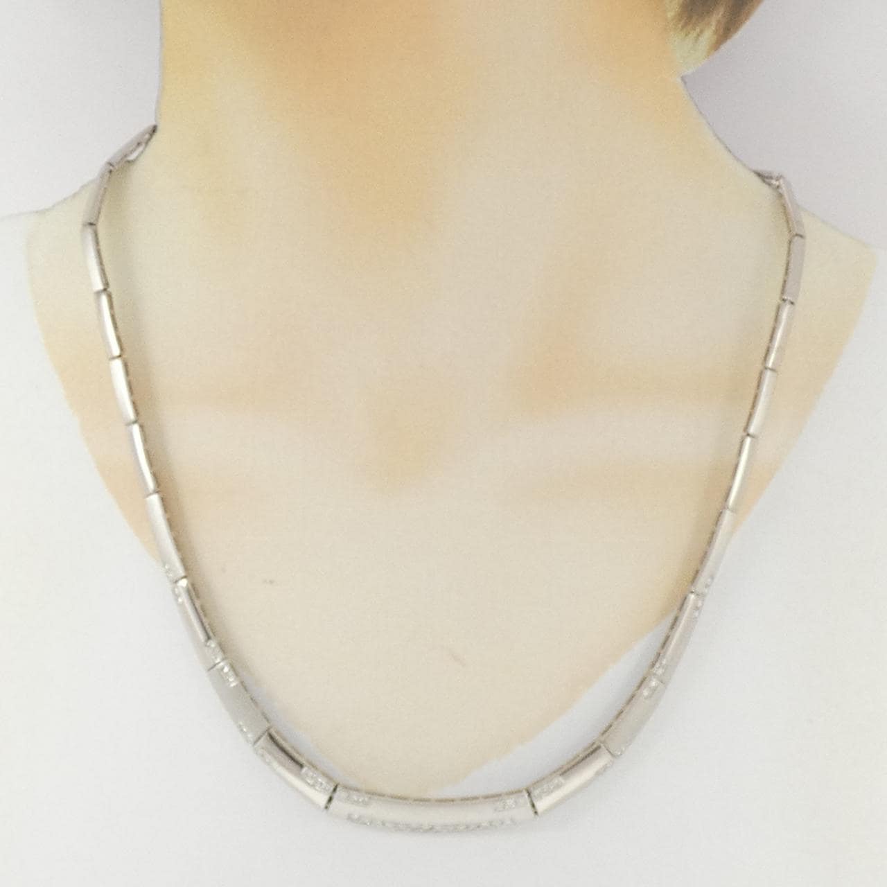 K18WG ダイヤモンド ネックレス 1.00CT