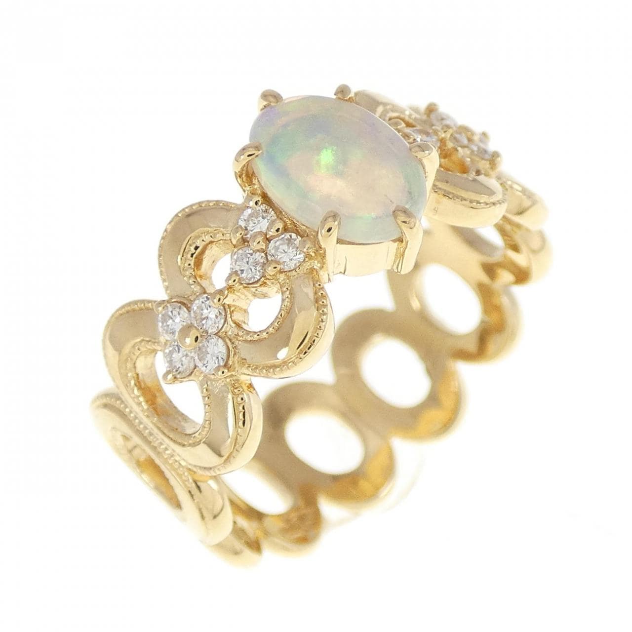 K18YG OPAL ring