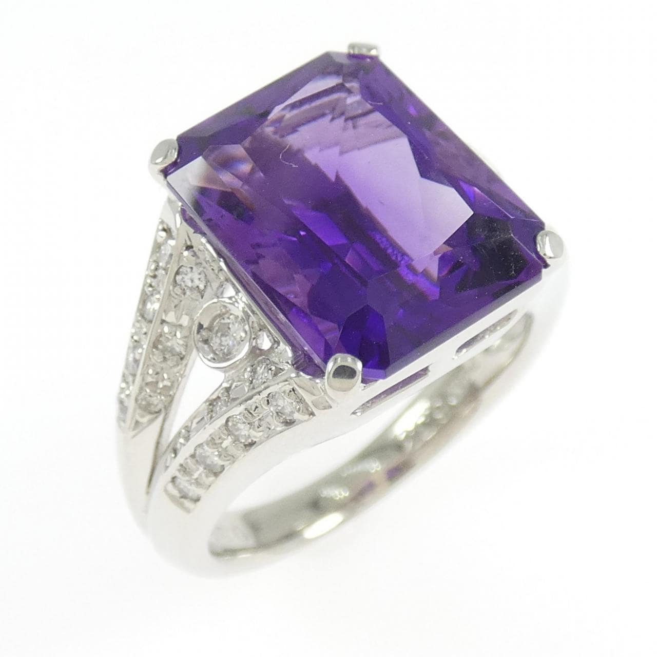 PT900 アメジスト リング 6.33CT