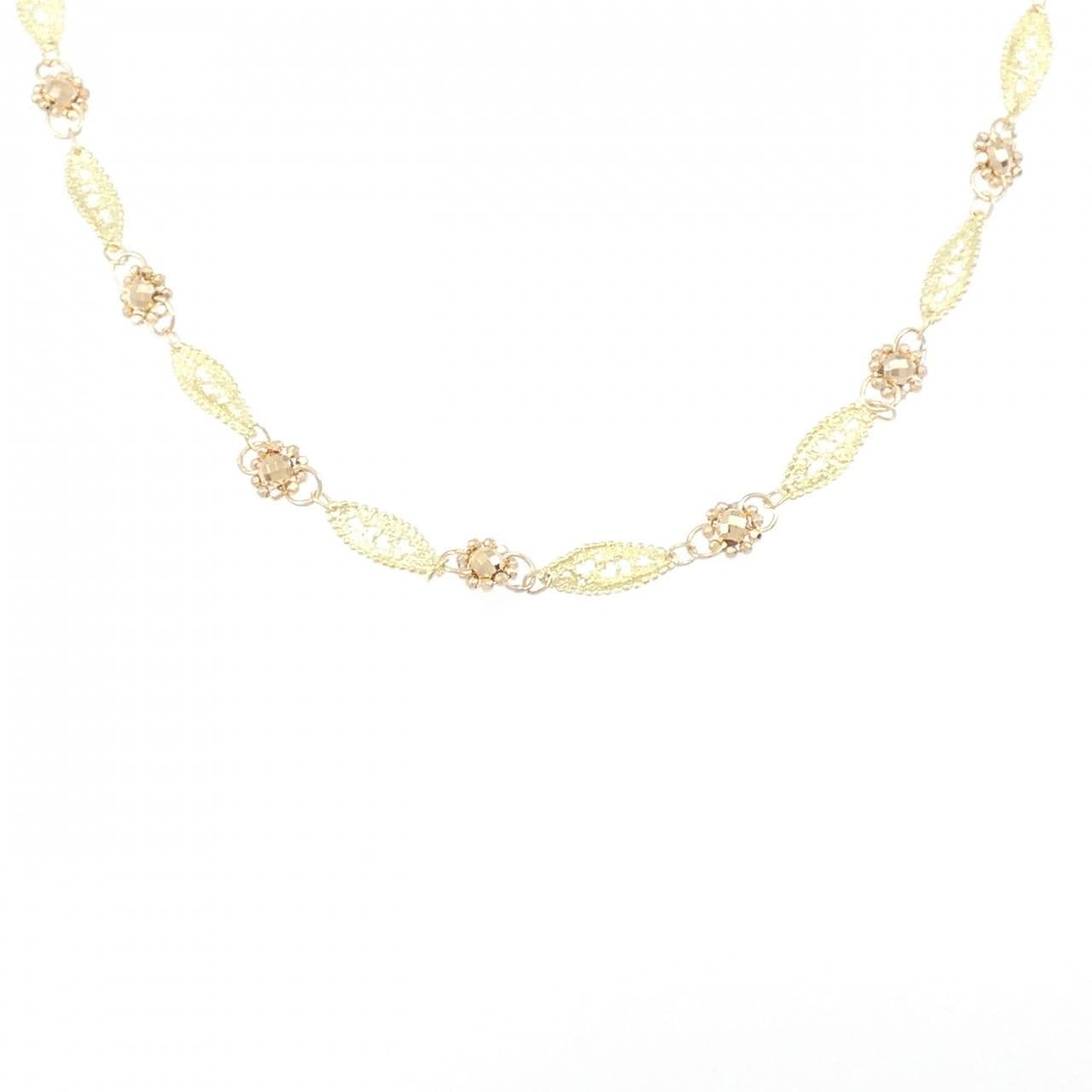 K18YG/K18PG necklace