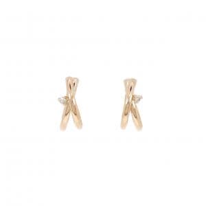 K18PG/K18YG ダイヤモンド ピアス 0.02CT