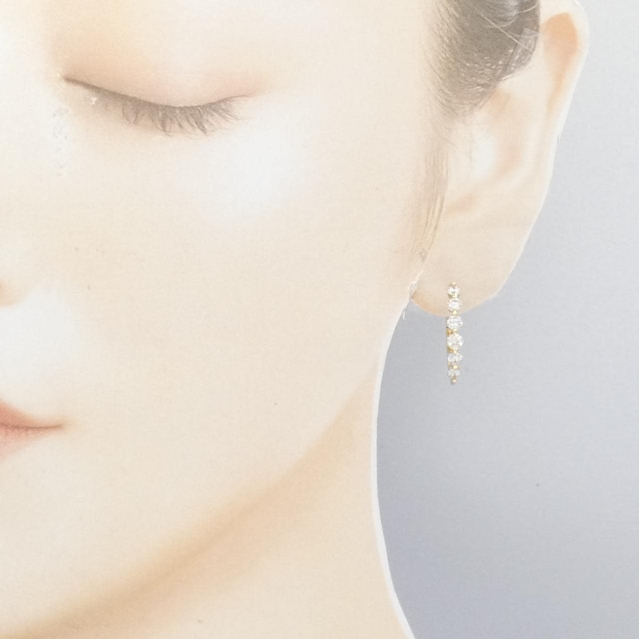 K18YG ダイヤモンド ピアス 1.50CT