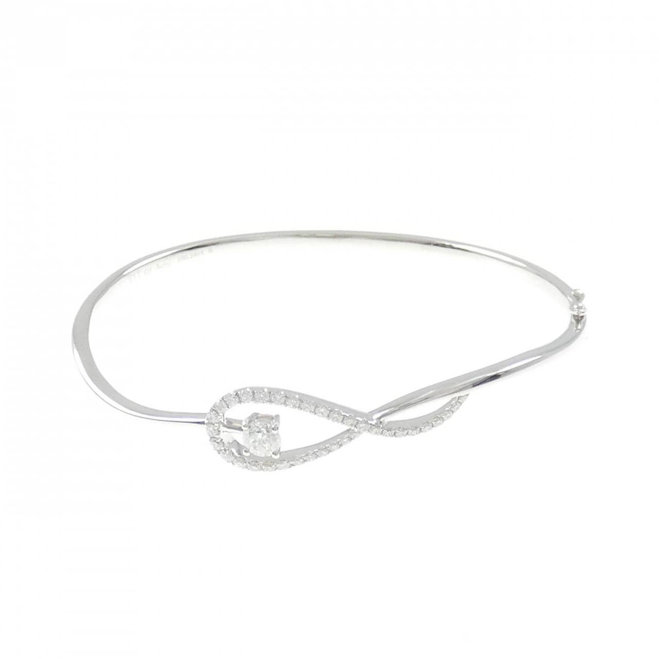 750WG Diamond Bangle 0.24CT