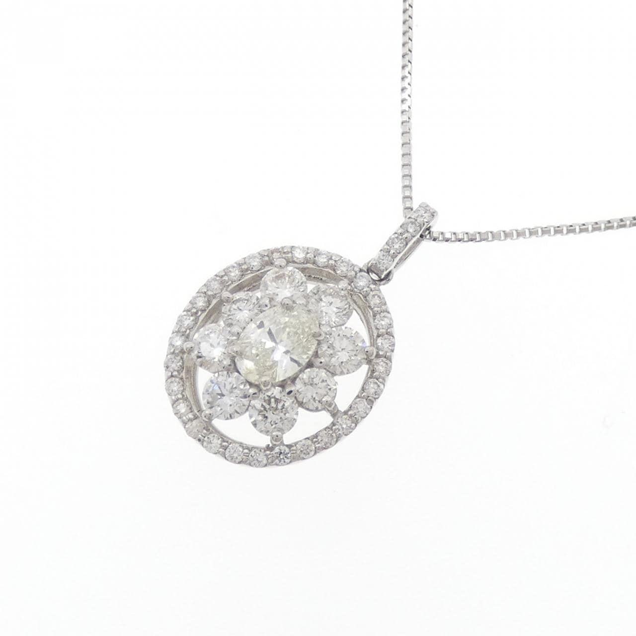 【新品】PT900/PT850 ダイヤモンド ネックレス 0.21CT