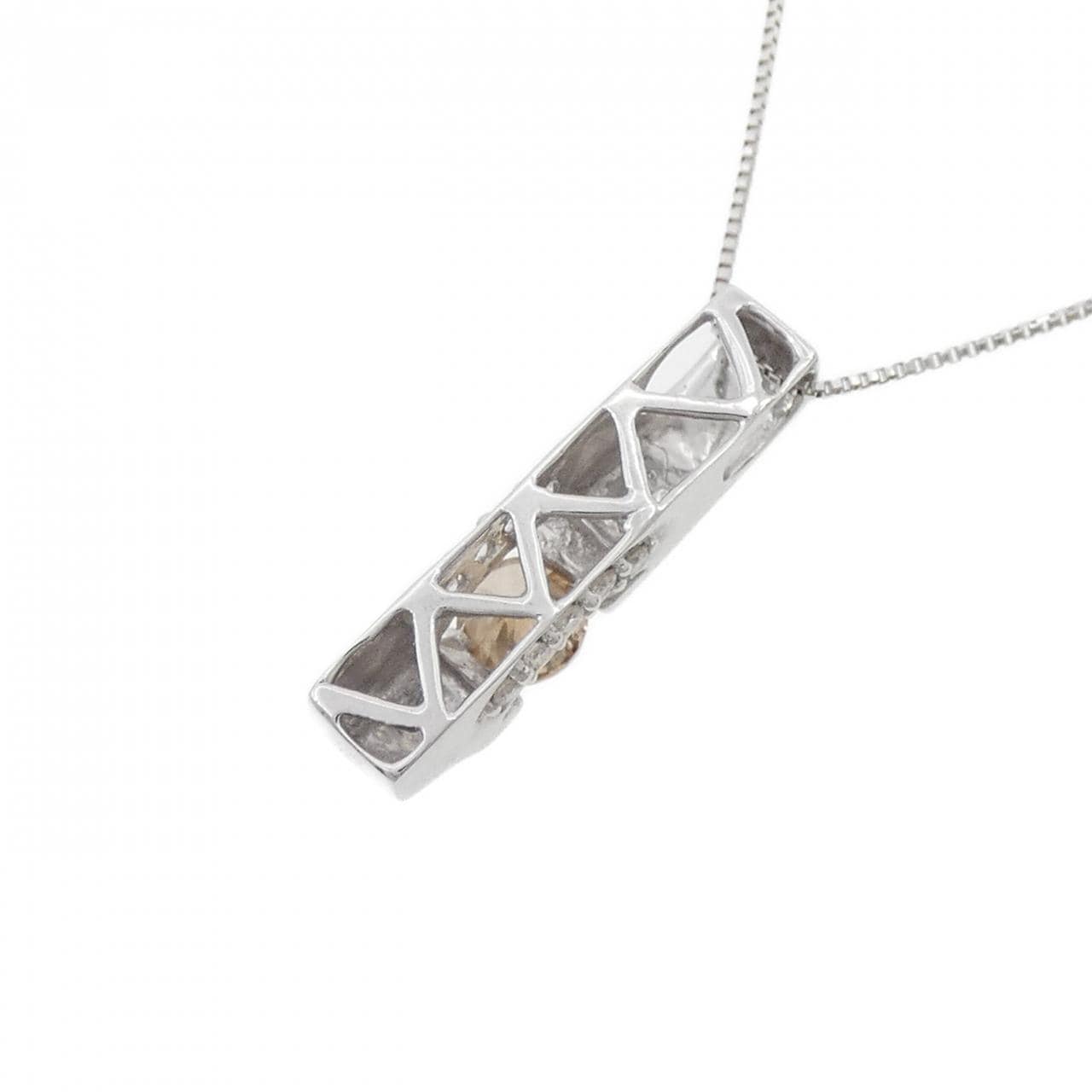 K18WG ダイヤモンド ネックレス 0.50CT