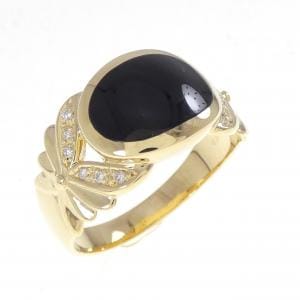 【新品】K18YG オニキス リング