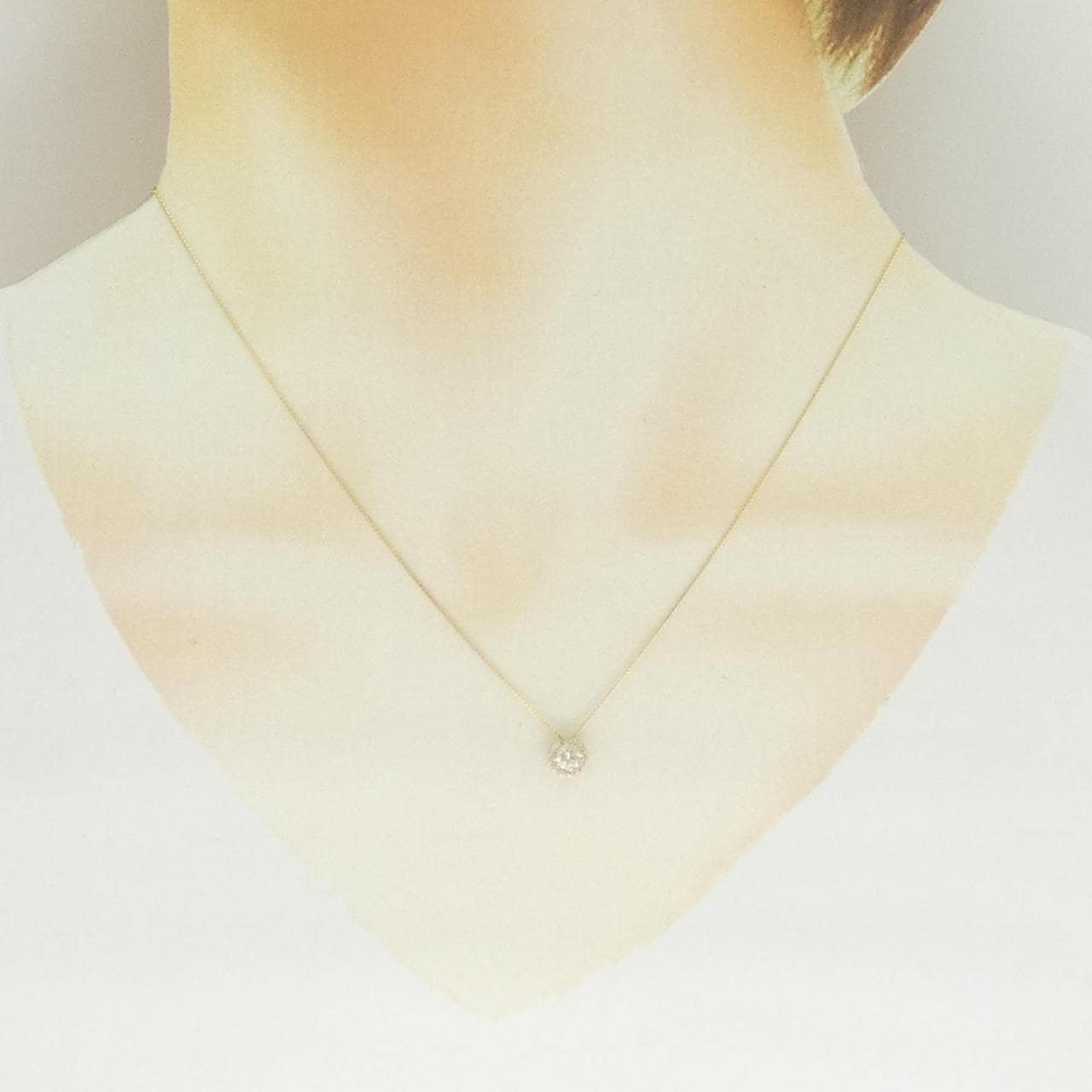 K18YG ダイヤモンド ネックレス 0.27CT