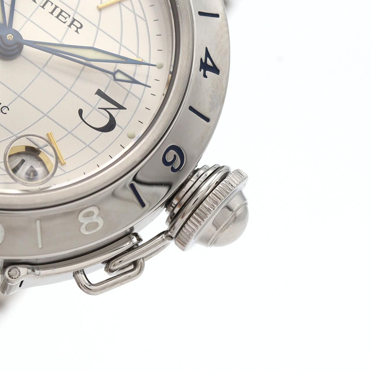 カルティエ パシャC GMT W31029M7 SS 自動巻
