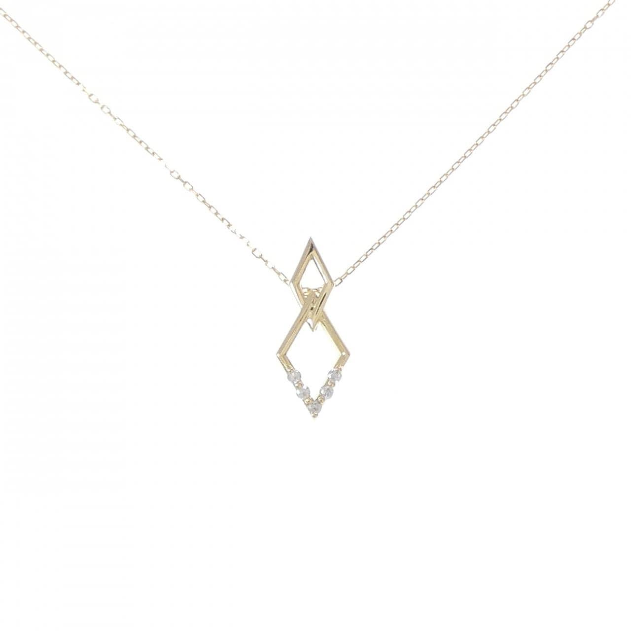 K18YG ダイヤモンド ネックレス 0.042CT