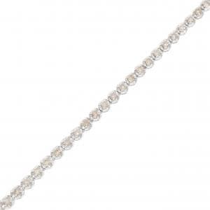 K18WG ダイヤモンド ブレスレット