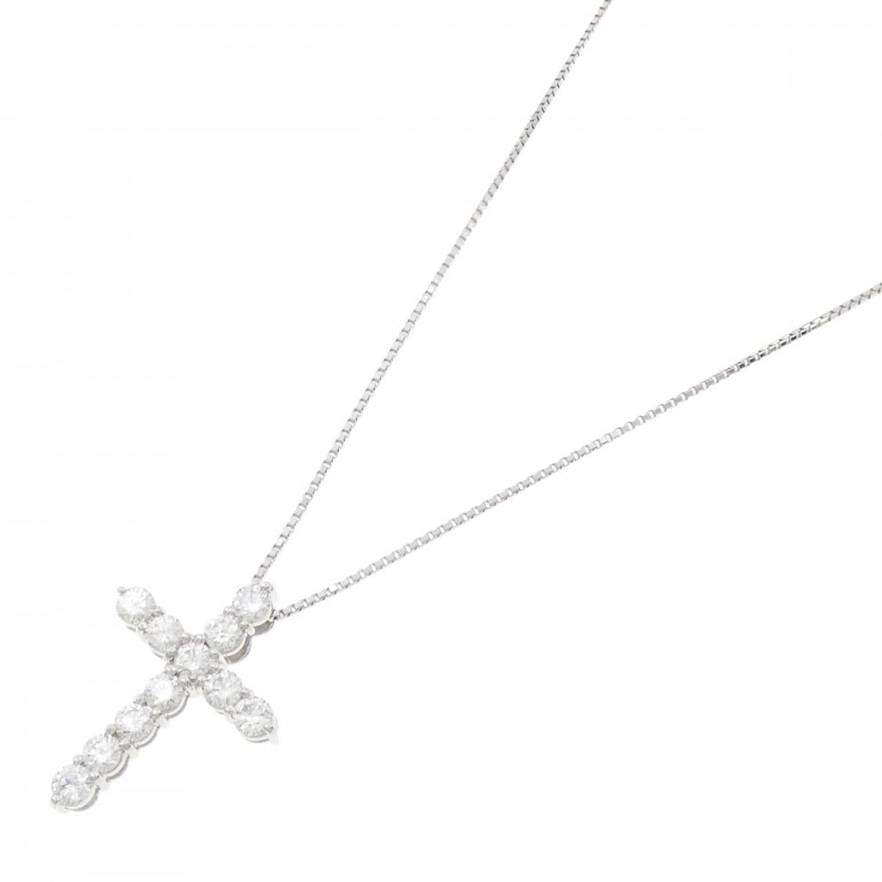 PT900/PT850 クロス ダイヤモンド ネックレス 2.071CT