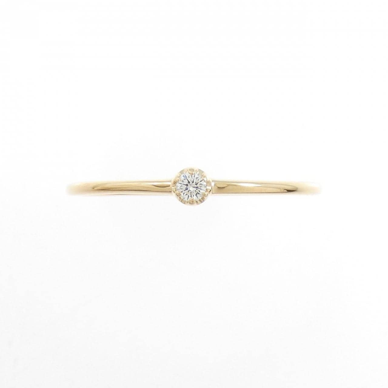 【リメイク】K18YG ダイヤモンド リング 0.03CT