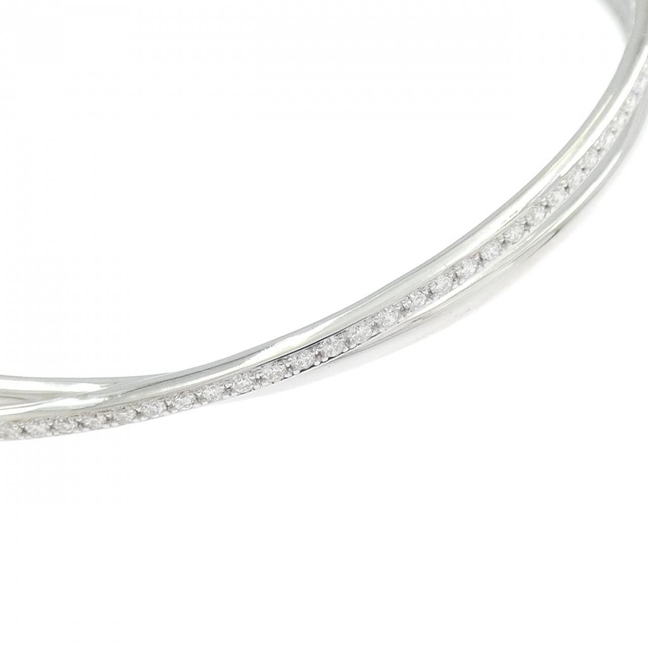 K18WG Diamond Bangle 0.41CT
