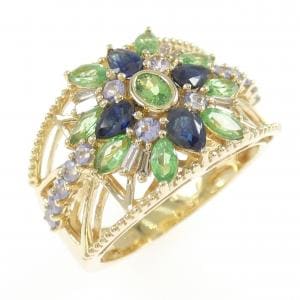 K18YG カラーストーン リング