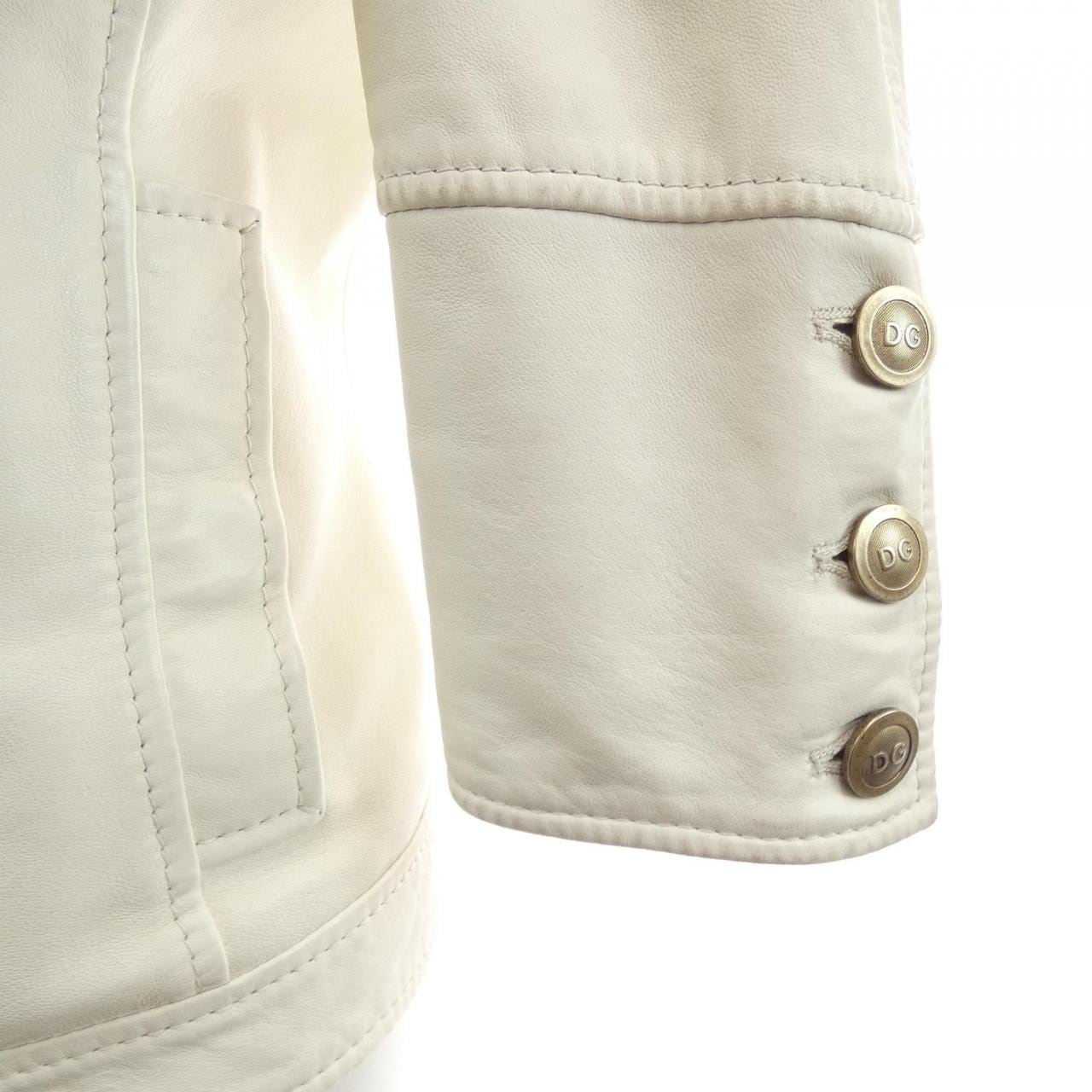 ドルチェアンドガッバーナ DOLCE&GABBANA F9148L/FULEX レザーライダースジャケット