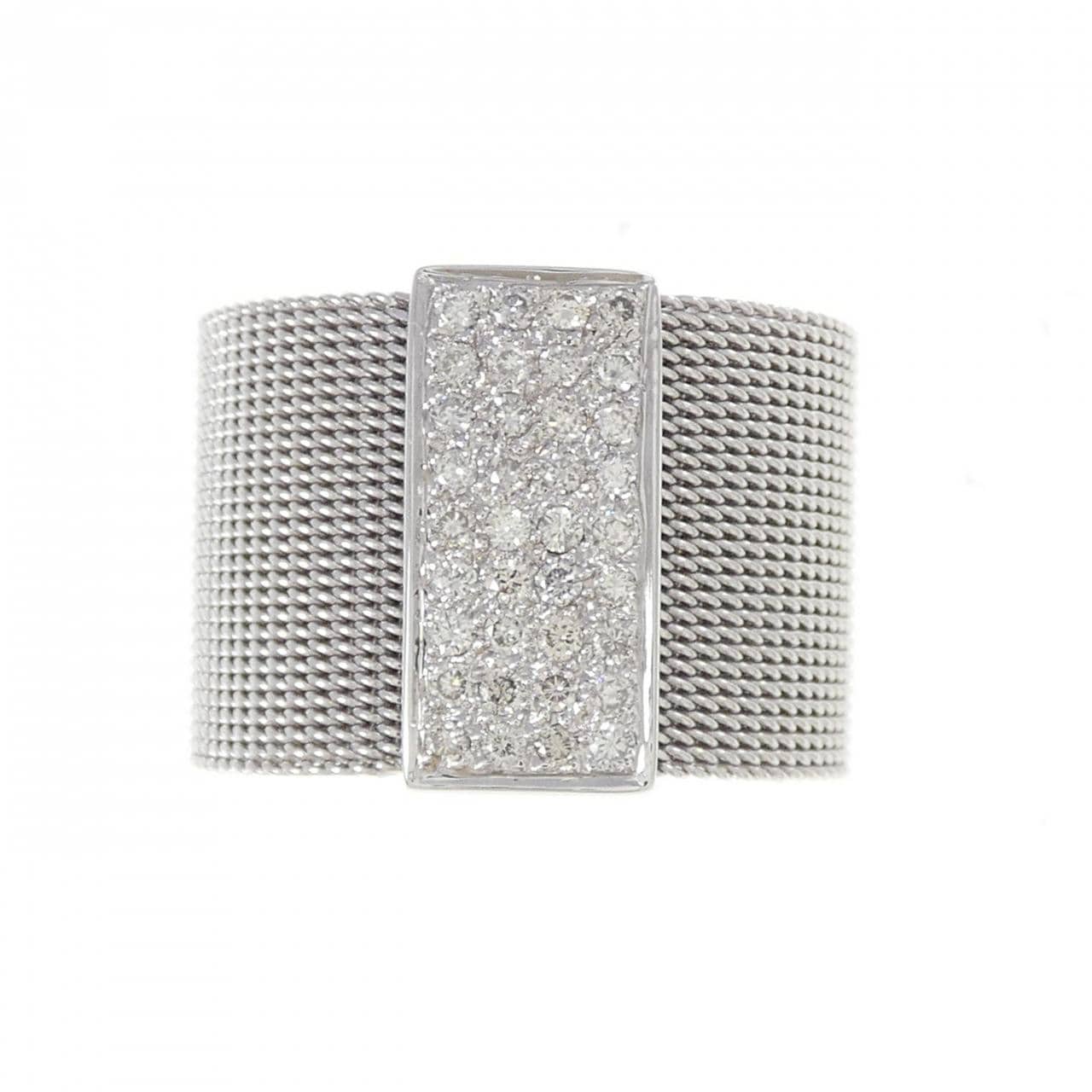 K18WG ダイヤモンド リング 0.37CT