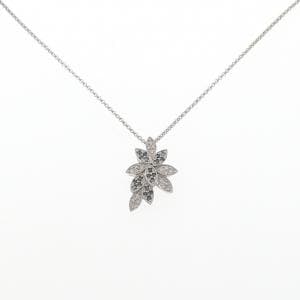K18WG ダイヤモンド ネックレス 0.553CT