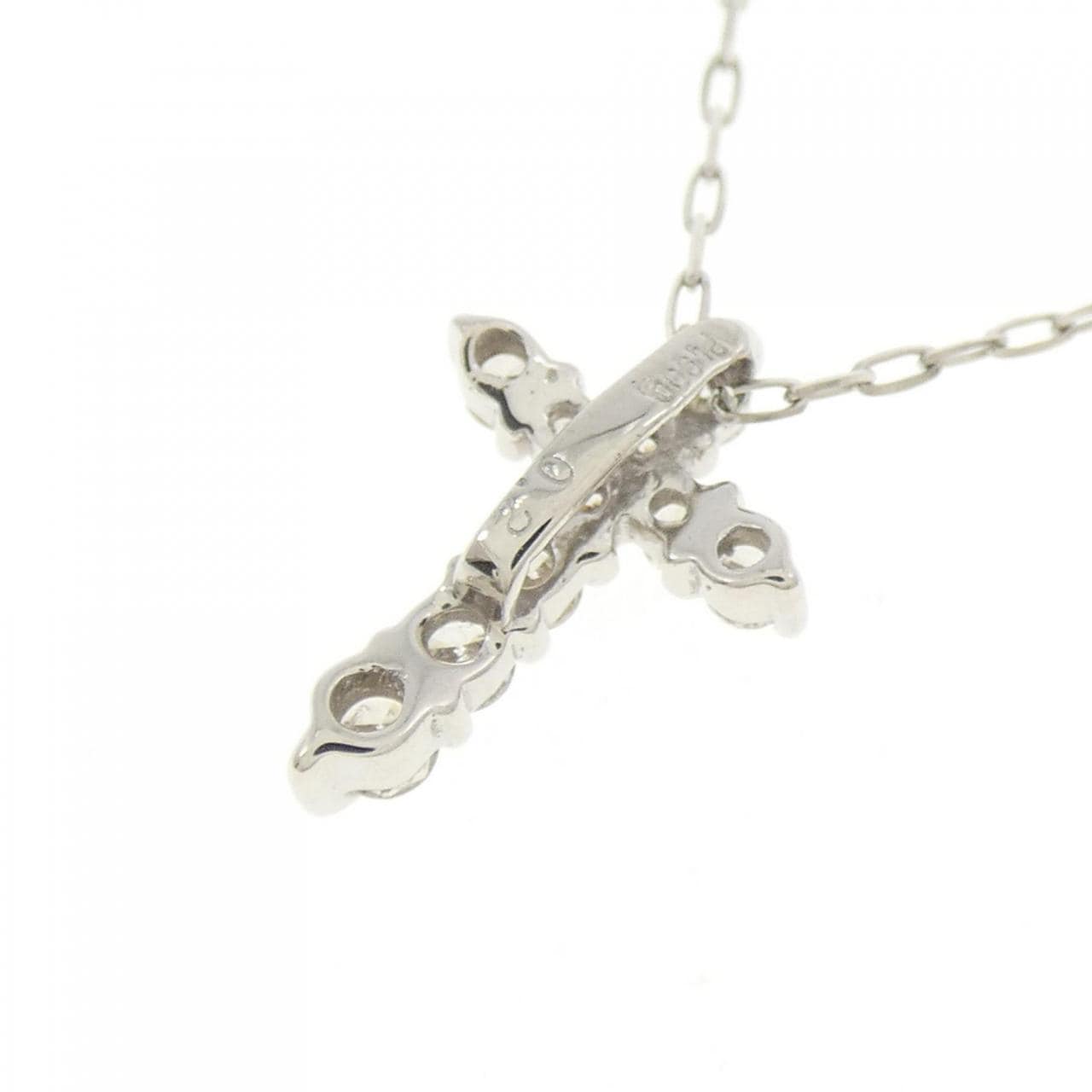 PT900/PT850クロス  ダイヤモンド ネックレス 0.2CT