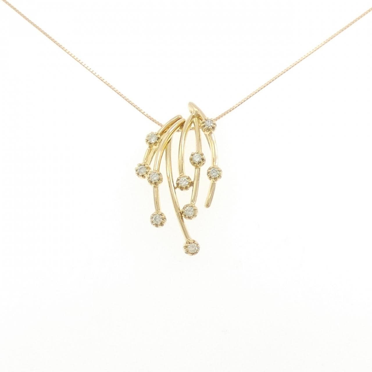 K18YG ダイヤモンド ネックレス 0.30CT